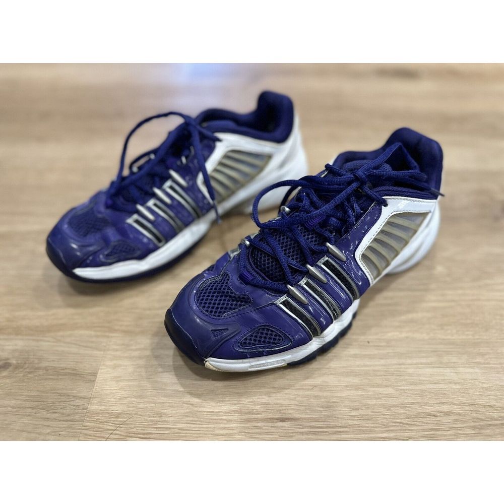 Adidas Womens Vuelo CC Volleyball Shoes Purple Black 452008 Low Top Lace Up 8